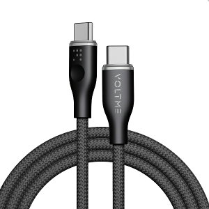 VOLTME�b�{���g�~�[ ���O�V���[�Y�i�C�����f�� �[�d�P�[�u�� USB-C��USB-C 60W 1m �u���b�N C2158