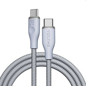 VOLTME�b�{���g�~�[ ���O�V���[�Y�i�C�����f�ށ@�[�d�P�[�u���@USB-C��USB-C�@60W �O���[ 1m�@C2161