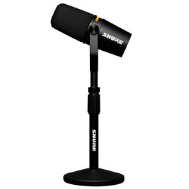 SHURE｜シュアー ポッドキャストマイクロホン ＜デスクトップマイクスタンド付き＞ ブラック MV7+-K-BNDL-J