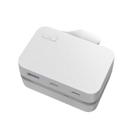 【エントリーで最大2万ポイント当たる｜4/23まで】 CIO｜シーアイオー Polaris CUBE Built in CABLE ホワイト CIO-PCBC67W2C1A-WH [5ポート /USB Power Delivery対応 /GaN(窒化ガリウム) 採用]