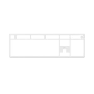 HyperX�b�n�C�p�[�G�b�N�X �L�[�{�[�h Alloy Rise(�t���T�C�Y)�p �A���~�j�E���g�b�v�v���[�g Top Plates Alloy Rise �z���C�g 85U09AA
