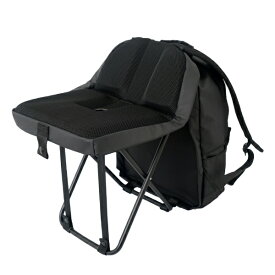 【エントリーで最大全額ポイント還元｜8/5迄】 THANKO｜サンコー どこでも座れる「BACK PACK CHAIR」 ISBKPKHBK