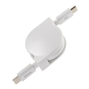 �T�����T�v���C�bSANWA SUPPLY USB-C �� USB-C�P�[�u�� [�[�d /�]�� /���[���`0.8m /PD60W /USB2.0] �z���C�g KU-CCP60M08W [USB-C �� USB-C]
