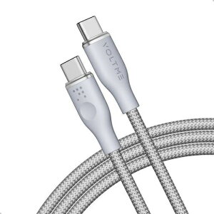 VOLTME�b�{���g�~�[ ���O�V���[�Y(E�}�[�J�[) �i�C�����@�[�d�P�[�u���@USB-C��USB-C�@100W �O���[ 1m�@C2169