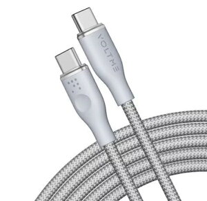 VOLTME�b�{���g�~�[ ���O�V���[�Y(E�}�[�J�[) �i�C�����@�[�d�P�[�u���@USB-C��USB-C�@100W �O���[ 1.8m�@C2173