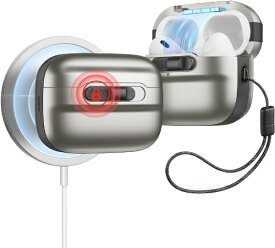 イーエスアール｜ESR AirPods Pro (2023/2022/2019)専用 Magsafe対応スライド式イヤホンケース Titanium PULSEMAGNETICCASE