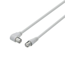 サン電子 2m アンテナケーブル【工事用】 白 4SLN20WH