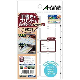 A-one｜エーワン メディアラベル マット 大 手書きもプリントもできるラベル 26203 [はがき /10シート /10面 /マット]