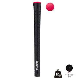 イオンスポーツ｜EON SPORTS ゴルフグリップ ZEROFIT インスパイラルパワーグリップ(50g/バックライン有) ブラック×レッド