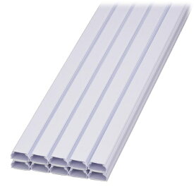 オーム電機｜OHM ELECTRIC テープ付ABSモール 3号 1.8m ホワイト 10本入 DZ-AMT32-W10P