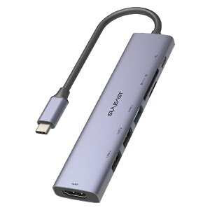 SUNEASTbTC[Xg mUSB-C IXX J[hXbgx2 / HDMI / USB-Ax3 / USB-CnUSB PDΉ 100W hbLOXe[V Xy[XO[ SE-DSRC71A3MSDP [USB Power DeliveryΉ]