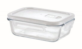カクセー｜Kakusee HomeMeal耐熱ガラス保存容器蒸気弁付キ長方形600ml