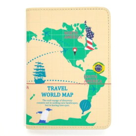 バンガード｜VANGUARD スキミング防止転写パスポートカラー トラベルワールドマップ アイボリー AD324