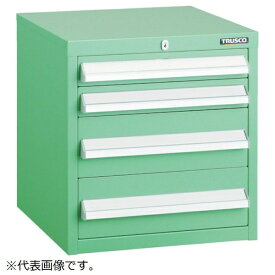 トラスコ中山｜TRUSCO NAKAYAMA TRUSCO LVR型キャビネット 392X412XH420 引出4段 YG LVR422YG 【メーカー直送・代金引換不可・時間指定・返品不可】