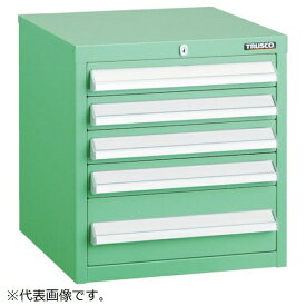 トラスコ中山｜TRUSCO NAKAYAMA TRUSCO LVR型キャビネット 392X412XH420 引出5段 YG LVR423YG 【メーカー直送・代金引換不可・時間指定・返品不可】