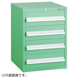 トラスコ中山｜TRUSCO NAKAYAMA TRUSCO LVR型キャビネット 392X412XH540 引出4段 YG LVR542YG 【メーカー直送・代金引換不可・時間指定・返品不可】