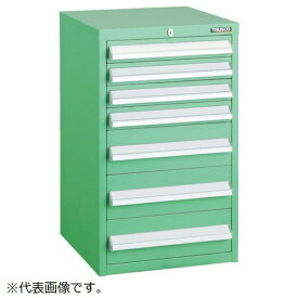 トラスコ中山｜TRUSCO NAKAYAMA TRUSCO LVR型キャビネット 392X412XH660 引出7段 YG LVR661YG 【メーカー直送・代金引換不可・時間指定・返品不可】