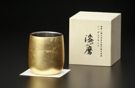 酒グッズ 漆磨2重ダルマカップ 箔衣 SCW-D801 【代金引換配送不可】