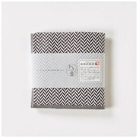 楠橋紋織｜KUSUBASHI MONORI ヘリンボン ハンカチタオル 25cm×25cm ダークグレー 1-65608-86-DGY