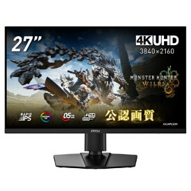 MSI｜エムエスアイ USB-C対応 ゲーミングモニター MPG 274URF QD [27型 /4K(3840×2160） /ワイド]