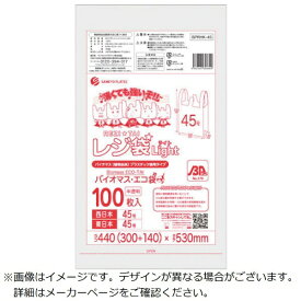 サンキョウプラテック｜SANKYO PLATEC サンキョウプラ　バイオマスプラスチック　25％配合レジ袋45号100枚　薄手ブロック有　半透明