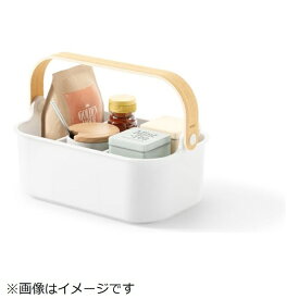 UMBRA｜アンブラ ベルウッドスタッカブルビン28x17cmホワイト/ナチュラル UMBRA