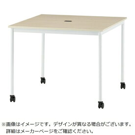 藤沢工業｜FUJISAWA INDUSTRY TOKIO オフィスデスク 角型 キャスター付 ナチュラル RM990CNR 【メーカー直送・代金引換不可・時間指定・返品不可】