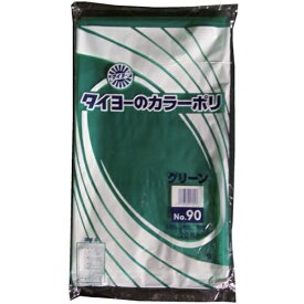 中川製袋化工 タイヨー　大型カラーポリ袋035（グリーン）　No．90　（20枚入り）