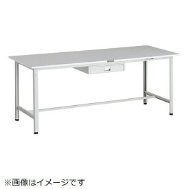 トラスコ中山｜TRUSCO NAKAYAMA TRUSCO RAE型軽量作業台 1800X750 薄型1段引出し付 ホワイト色 RAE1800UDC1W 【メーカー直送・代金引換不可・時間指定・返品不可】