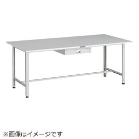 トラスコ中山｜TRUSCO NAKAYAMA TRUSCO RAE型軽量作業台 1800X900 薄型1段引出し付 ホワイト色 RAE1809UDC1W 【メーカー直送・代金引換不可・時間指定・返品不可】