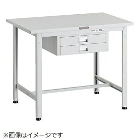トラスコ中山｜TRUSCO NAKAYAMA TRUSCO SAE型軽量作業台 900X600 薄型2段引出し付 ホワイト色 SAE0960UDC2W 【メーカー直送・代金引換不可・時間指定・返品不可】