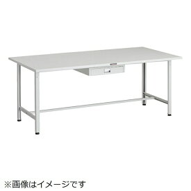 トラスコ中山｜TRUSCO NAKAYAMA TRUSCO SAE型軽量作業台 1800X900 薄型1段引出し付 ホワイト色 SAE1809UDC1W 【メーカー直送・代金引換不可・時間指定・返品不可】