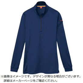 バートル｜BURTLE バ−トル　長袖ジップシャツ　413−3−L　ネイビー
