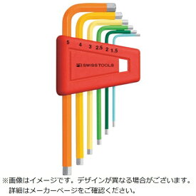 PBスイスツールズ社｜PB SWISS TOOLS PBスイスツールズ　六角棒レンチ6本セット　レインボー（パックナシ）