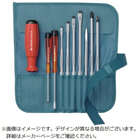 PBスイスツールズ社｜PB SWISS TOOLS PBスイスツールズ　差替式ドライバーセット　9本組　ペトロール