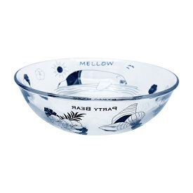 サンアート｜SUN ART かわいい食器 ガラス そうめん鉢 皿 18cm PARTY BEAR