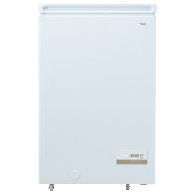 AQUA｜アクア 直冷式チェストフリーザー スノーホワイト AQF-10CP-W [幅54.5cm /100L /1ドア /上開き /2024年]【rb_makerA】