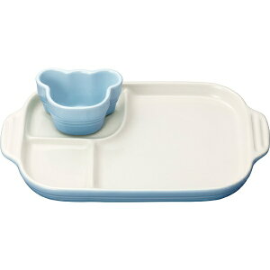 LECREUSET|ル・クルーゼ ベビー・マルチプレート&ラムカン コースタルブルー