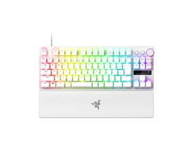 【エントリーで最大全額ポイント還元｜7/18迄】 RAZER｜レイザー ゲーミングキーボード＋リストレスト(ラピッドトリガー対応) Huntsman V3 Pro Tenkeyless White Edition RZ03-04981800-R3J1 [有線 /USB]