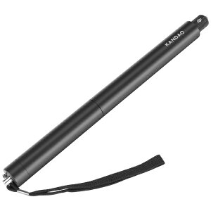KANDAO�b�J���_�I ���B��_ 120cm Selfie Stick For QooCam 3 �u���b�N Q23F-01