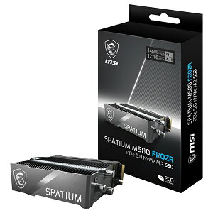 MSIbGGXAC SPATIUM M580 PCIe 5.0 NVMe M.2 2TB FROZR SSD PCI-E Gen5ڑ [2TB /M.2]