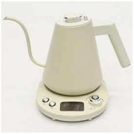 ヒロコーポレーション｜HIRO CORPORATION 温度調節機能付きグースネックケトル ホワイト KTK-378WH [1.0L]【newlife_campaign_b】