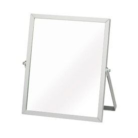 永井興産｜NAGAIKOSAN アルミフレーム卓上ミラー スクエア（S）SV シルバー NK-246