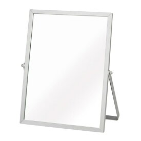 永井興産｜NAGAIKOSAN アルミフレーム卓上ミラー スクエア（M）SV シルバー NK-247