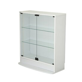 充英アート｜Jueiart 連結式 コレクションラック ユニール 幅83×奥行29 ロータイプ JAJAN ホワイト SCR-8329LW