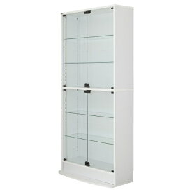 充英アート｜Jueiart 連結式 コレクションラック ユニール 幅83×奥行29 本体 ハイタイプ JAJAN ホワイト SCR-8329LHW