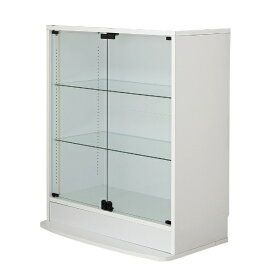 充英アート｜Jueiart 連結式 コレクションラック ユニール 幅83×奥行39 本体 ロータイプ JAJAN ホワイト SCR-8339LW