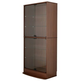 充英アート｜Jueiart 連結式 コレクションラック ユニール 幅83×奥行39 本体 ハイタイプ JAJAN ブラウン SCR-8339LHB