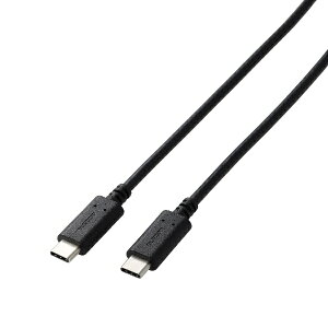 ELECOMbGR USB Type-C P[u USB-C to USB-C USB2.0 2m PD 60W }[d y PS5 PS4 Rg[[ Ot HDD SSD  USB C @Ή z ] [dP[u ubN GM-CC20BKyPS5/PS4z