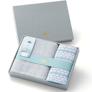 タオル美術館|Towel Art Museum 瀬戸内逸品 渚 nagisa ギフトセット フェイスタオル×1 バスタオル×1 マルチ